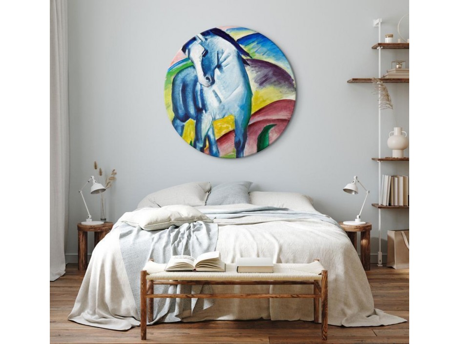 Tableau rond - Franz Marc – Blue Horse