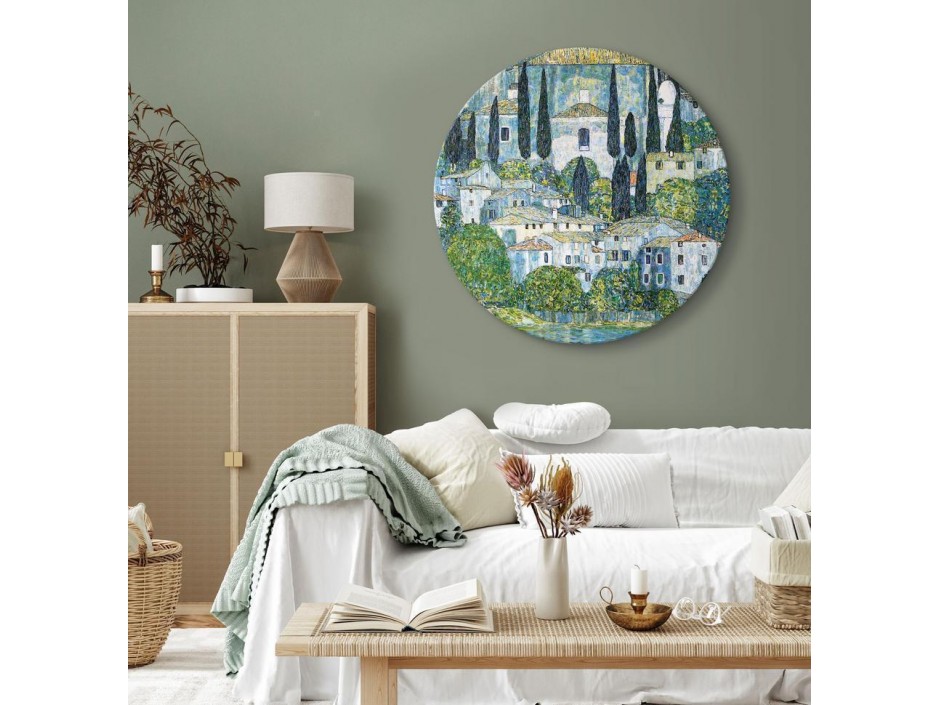 Tableau rond - Gustav Klimt – Church in Casson