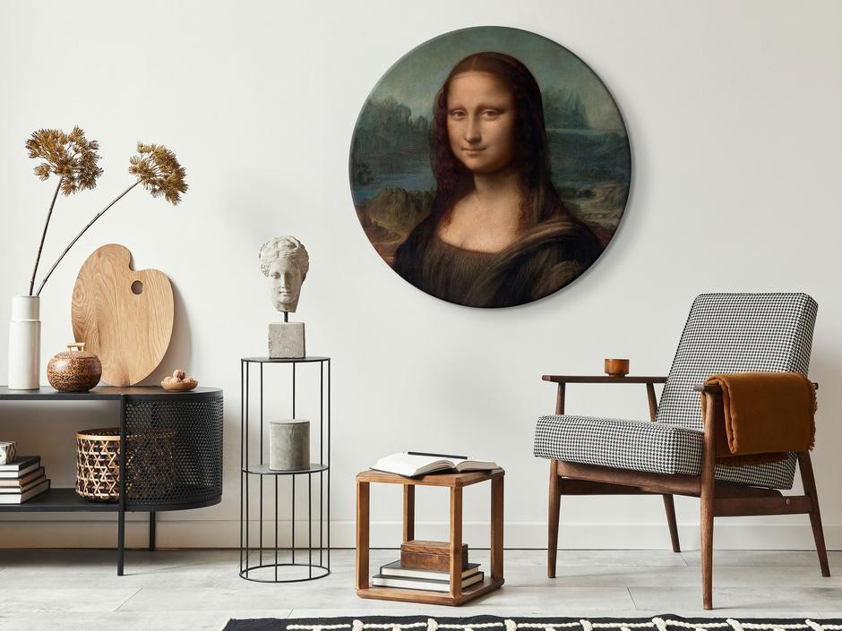 Tableau rond - Leonardo da Vinci – Mona Lisa