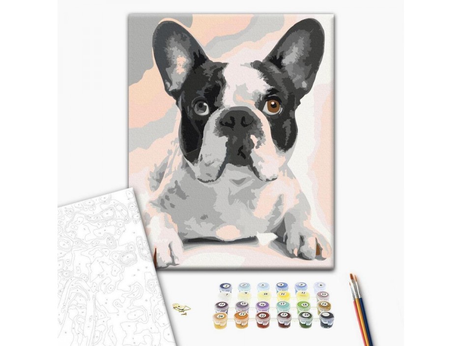 Tableau à peindre par soi-même - Bouledogue français