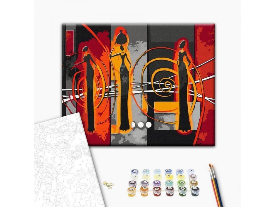 Tableau à peindre par soi-même - African Women