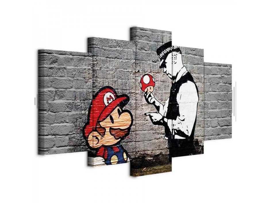 Tableau - Super Mario Mushroom Cop (Banksy)