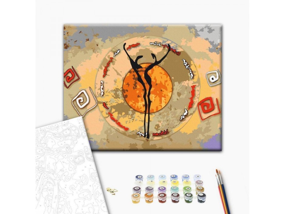 Tableau à peindre par soi-même - African Dance