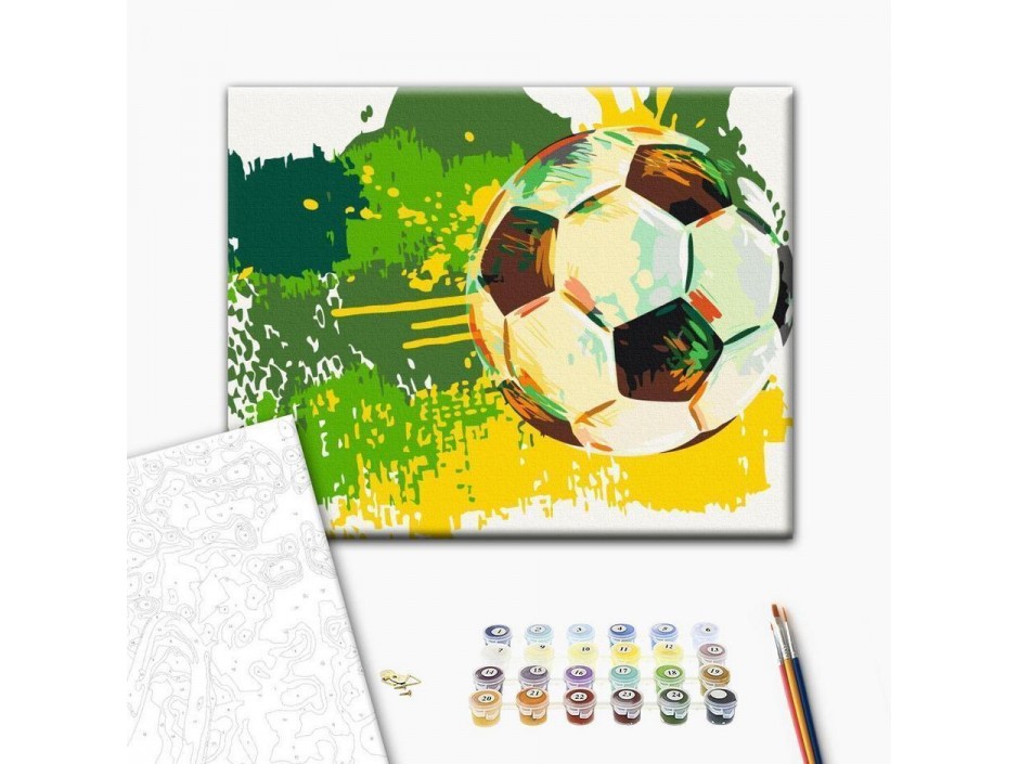 Tableau à peindre par soi-même - Football Emotions