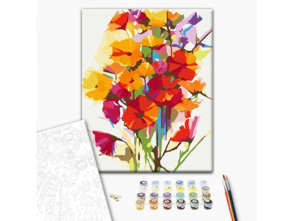 Tableau à peindre par soi-même - Summer Flowers