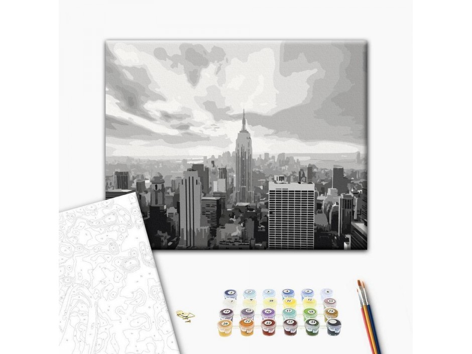 Tableau à peindre par soi-même - Grey New York