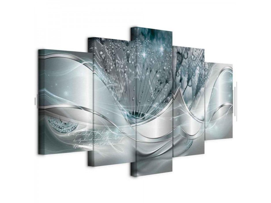 Tableau - Sparkling Dandelions (5 Parts) Blue Wide