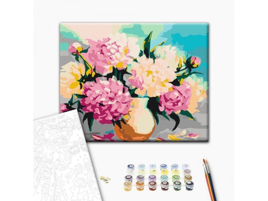 Tableau à peindre par soi-même - Flowers in Vase