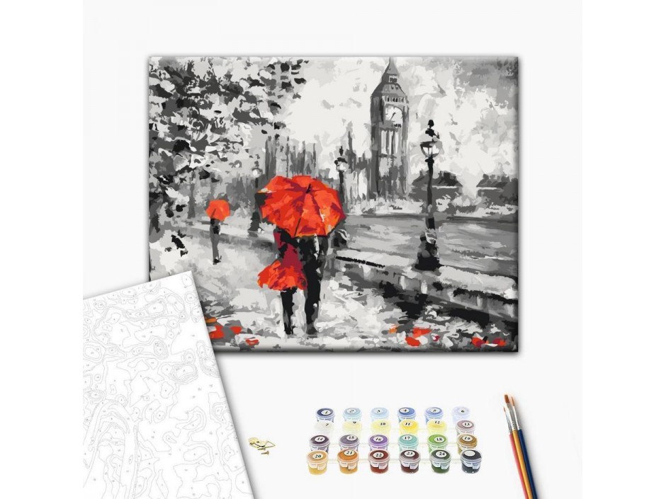 Tableau à peindre par soi-même - Amoureux à Londres