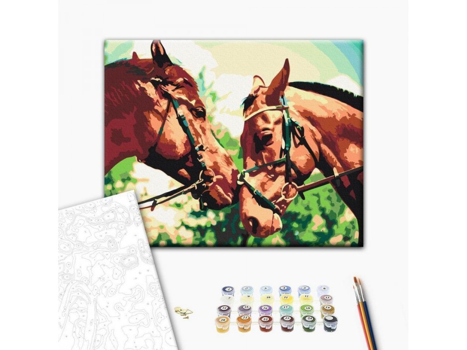 Tableau à peindre par soi-même - Caballos