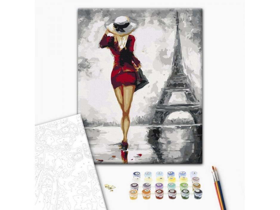 Tableau à peindre par soi-même - Parisienne