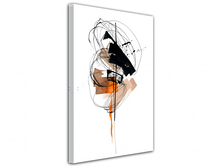 Tableau toile imprimée Nexus Ébène