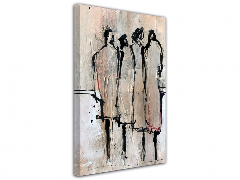 Tableau toile imprimée Quatuor Silhouettes