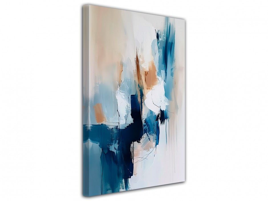 Tableau toile imprimée Abstraction Azur