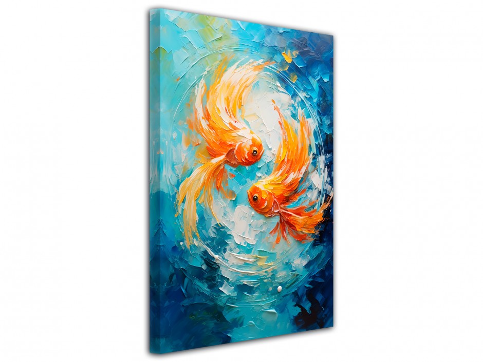 Tableau toile imprimée Duo de Poissons