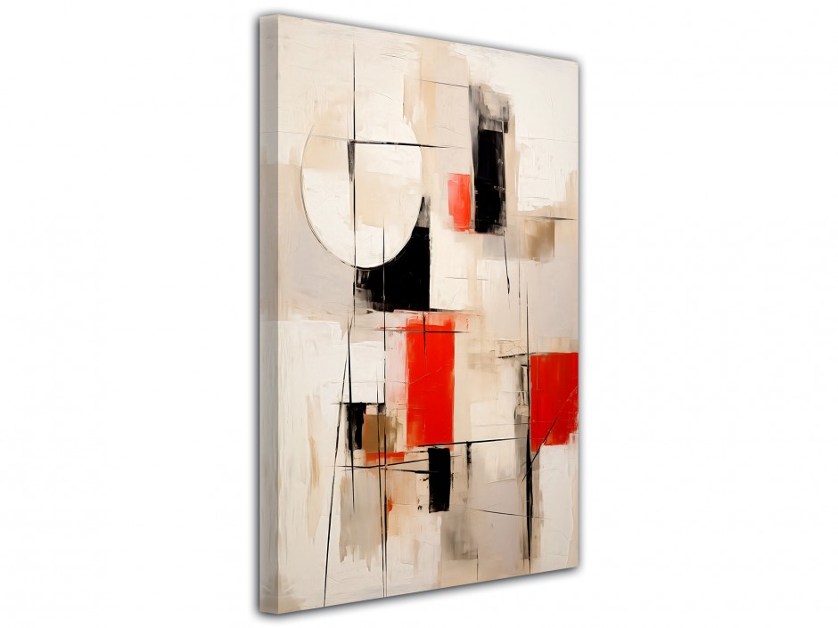 Tableau toile imprimée Structure Rouge