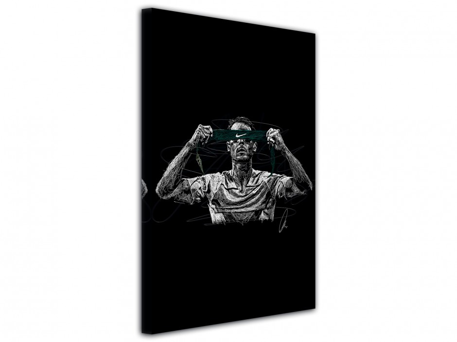 Tableau toile imprimée Victoire sur le court