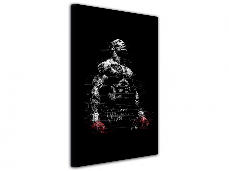 Tableau toile imprimée Boxeur légendaire