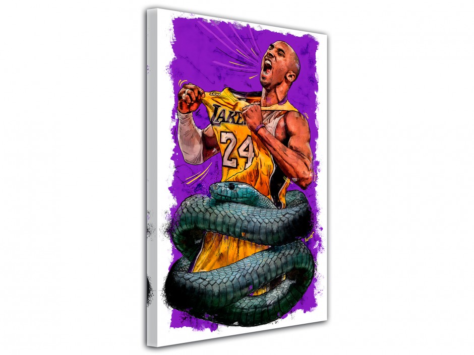 Tableau toile imprimée Kobe Black Mamba