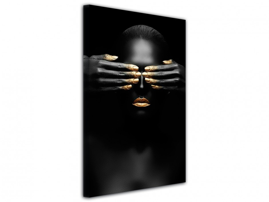Tableau toile imprimée Beauté Dorée