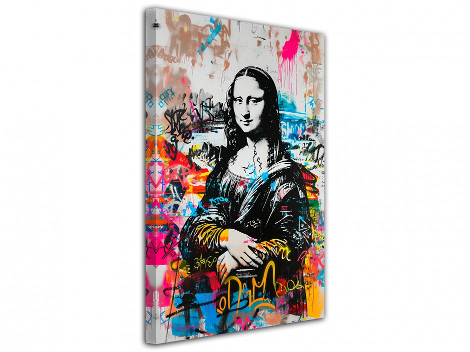 Tableau toile imprimée Joconde Street