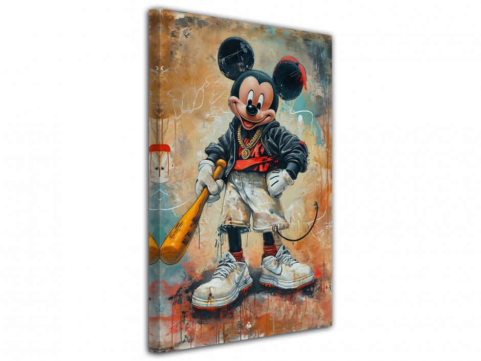 Tableau toile imprimée Mickey Street Style
