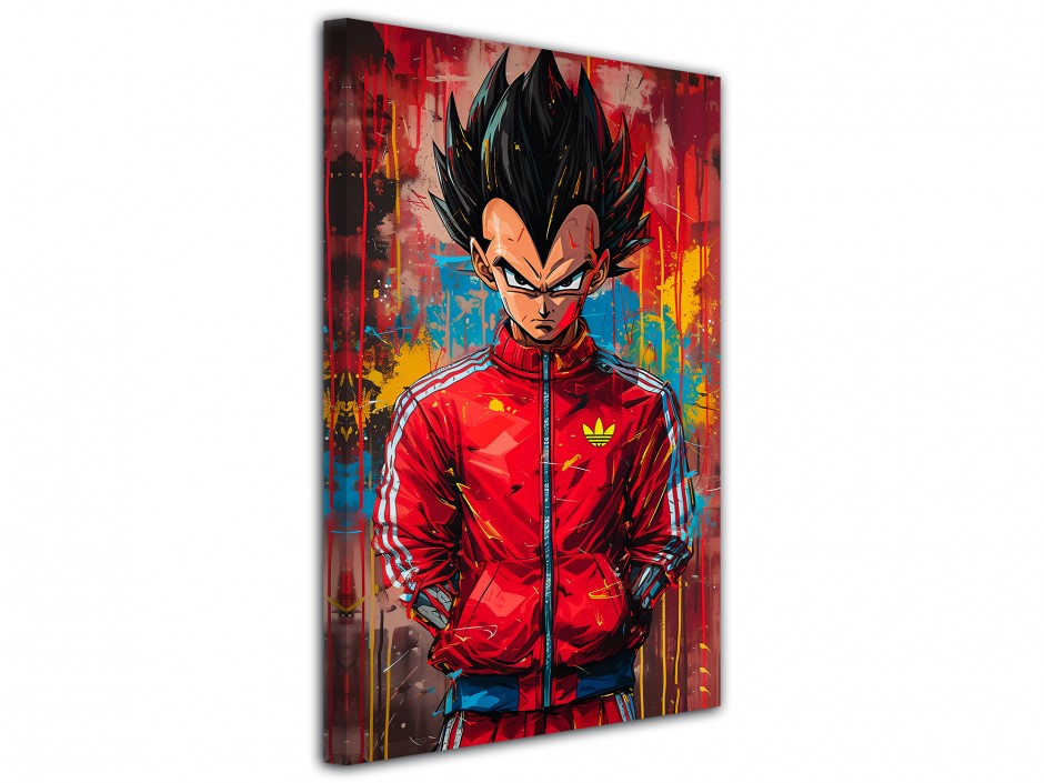 Tableau toile imprimée Vegeta Street Art