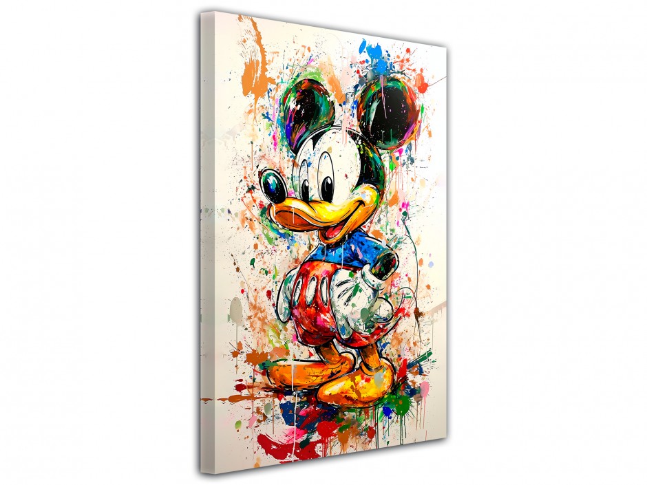 Tableau toile imprimée Mickey Colors
