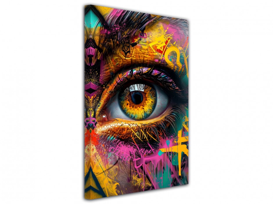 Tableau toile imprimée Eye Graffiti