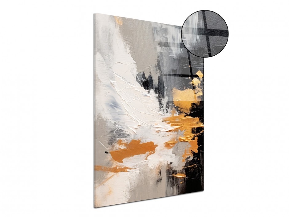 Tableau Plexiglas Éclats Dorés