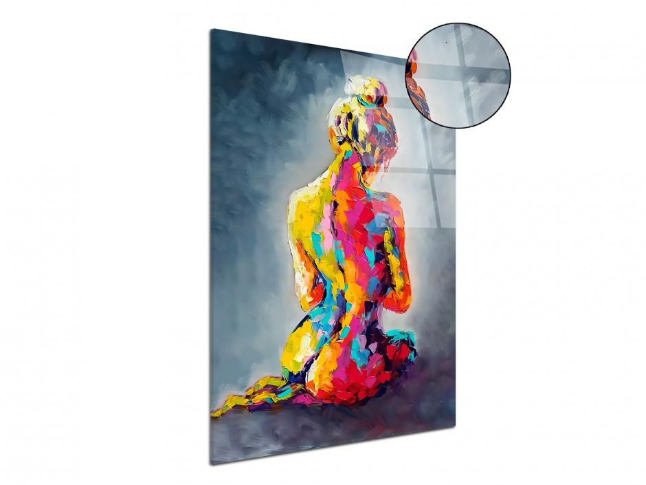 Tableau Plexiglas Silhouette Colorée