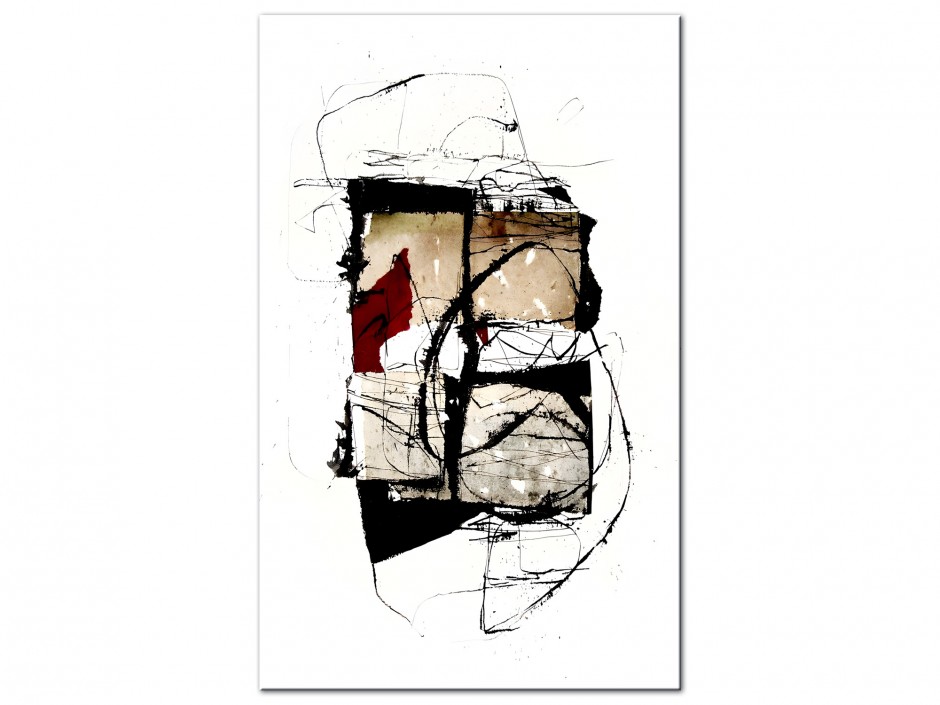Tableau Aluminium Fragment Rouge