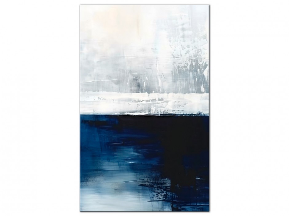 Tableau Aluminium Horizon Bleu