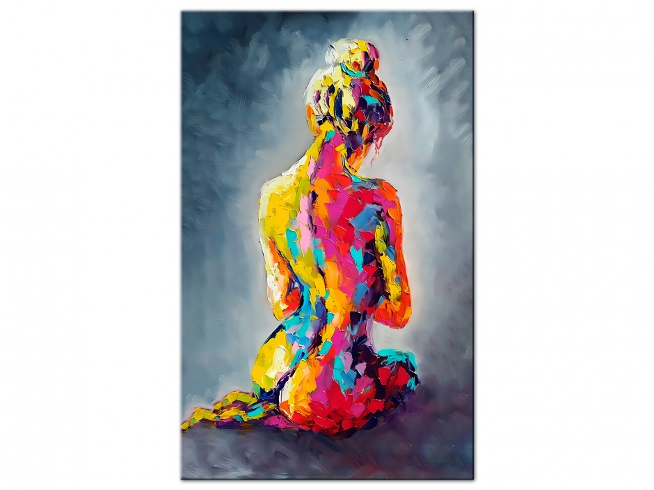 Tableau Aluminium Silhouette Colorée