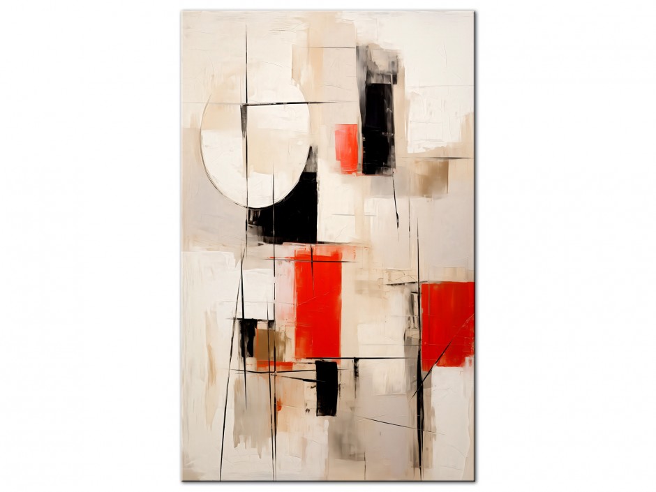 Tableau Aluminium Structure Rouge