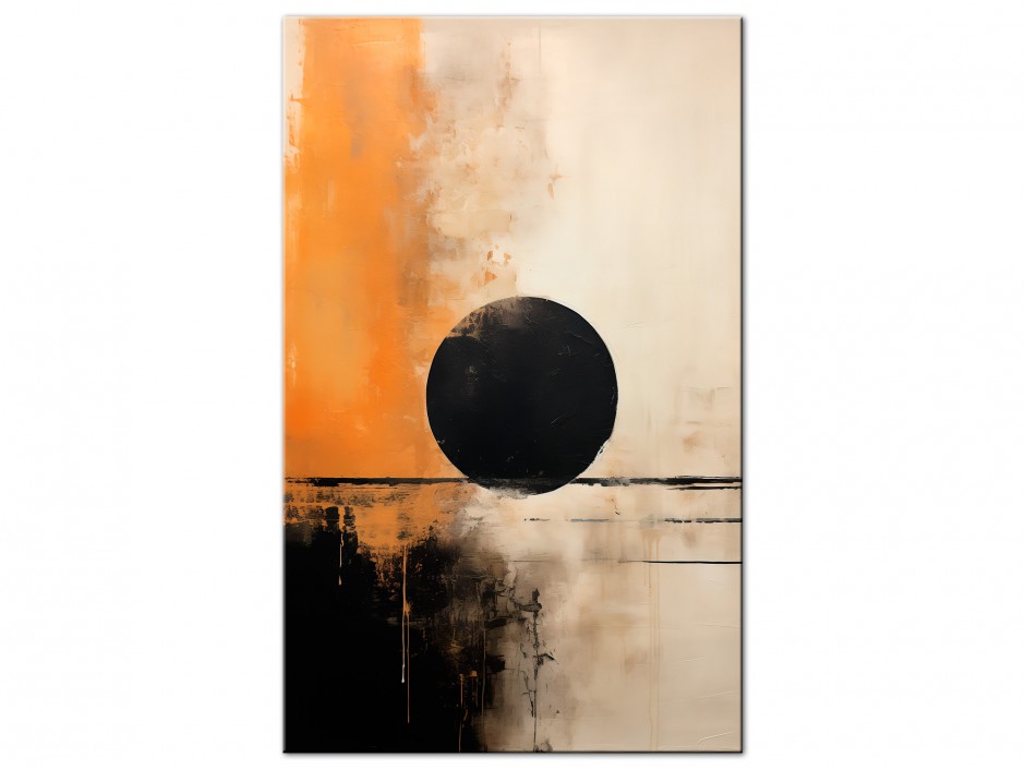 Tableau Aluminium Cercle Noir