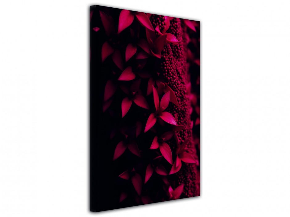 Tableau toile imprimée Fleurs Pourpres