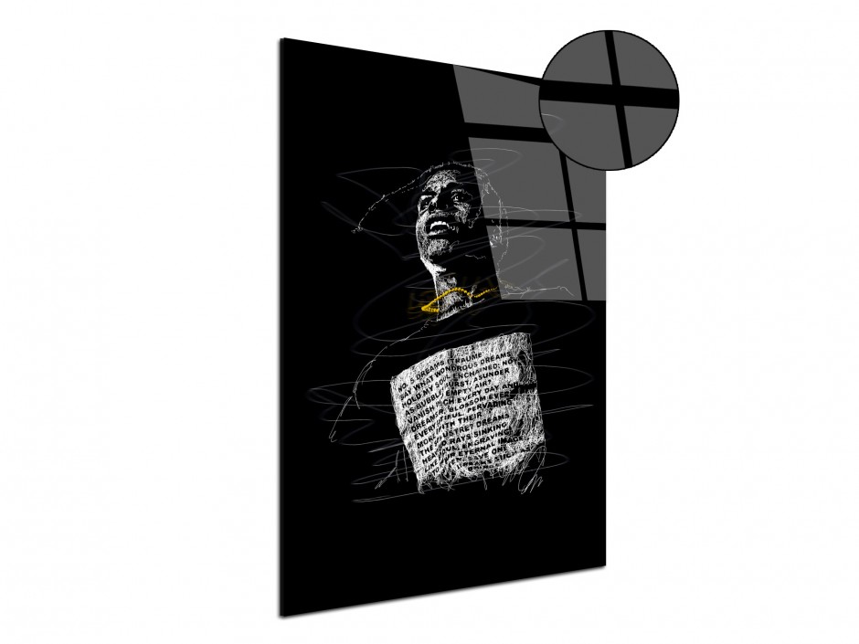 Tableau Plexiglas Icône du micro