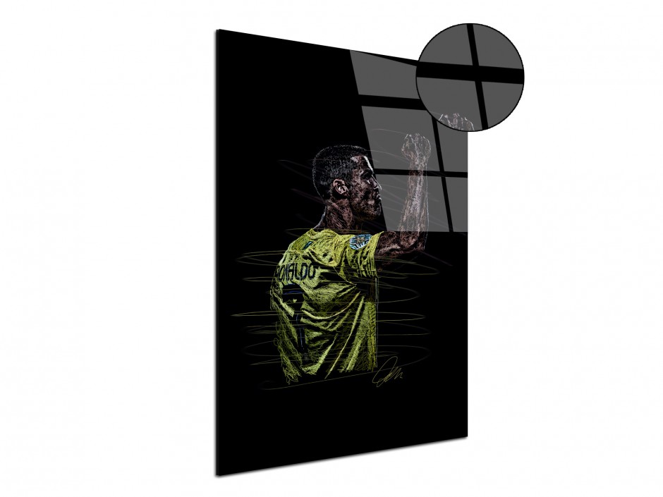 Tableau Plexiglas Champion en jaune
