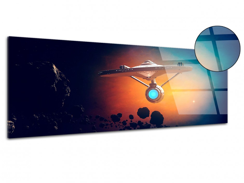 Tableau Plexiglas Vaisseau galactique
