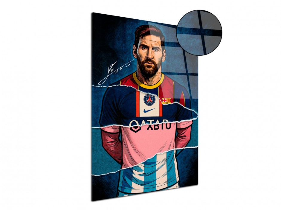 Tableau Plexiglas Messi Légendaire