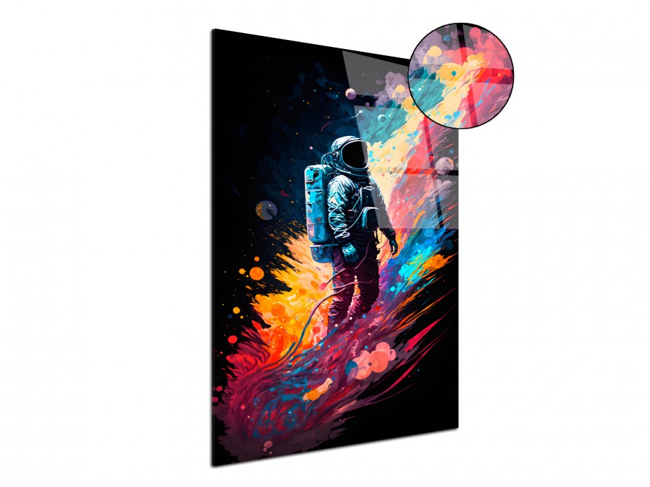 Tableau Plexiglas Astronaute Étoilé