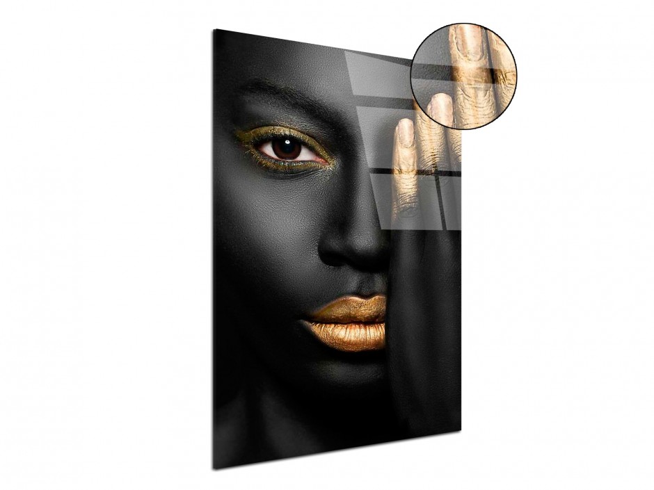 Tableau Plexiglas Éclat Doré