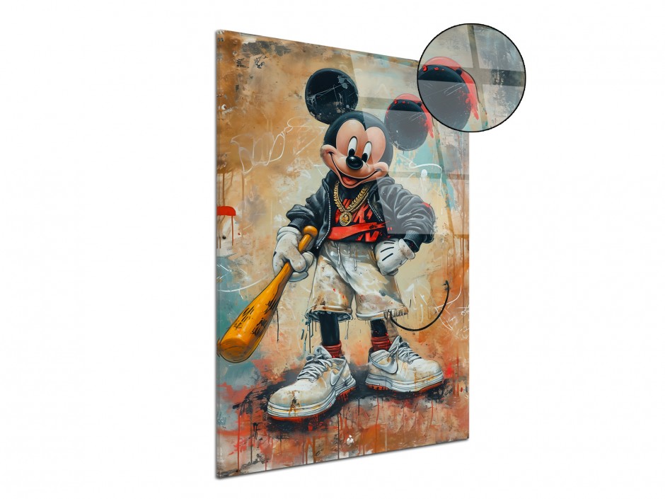 Tableau Plexiglas Mickey Street Style