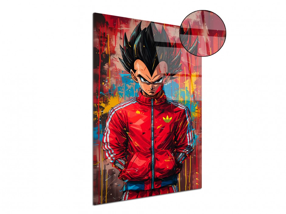 Tableau Plexiglas Vegeta Street Art