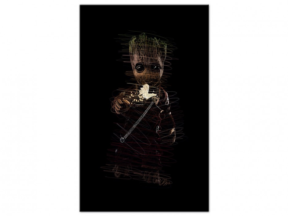 Tableau Aluminium Héros galactique