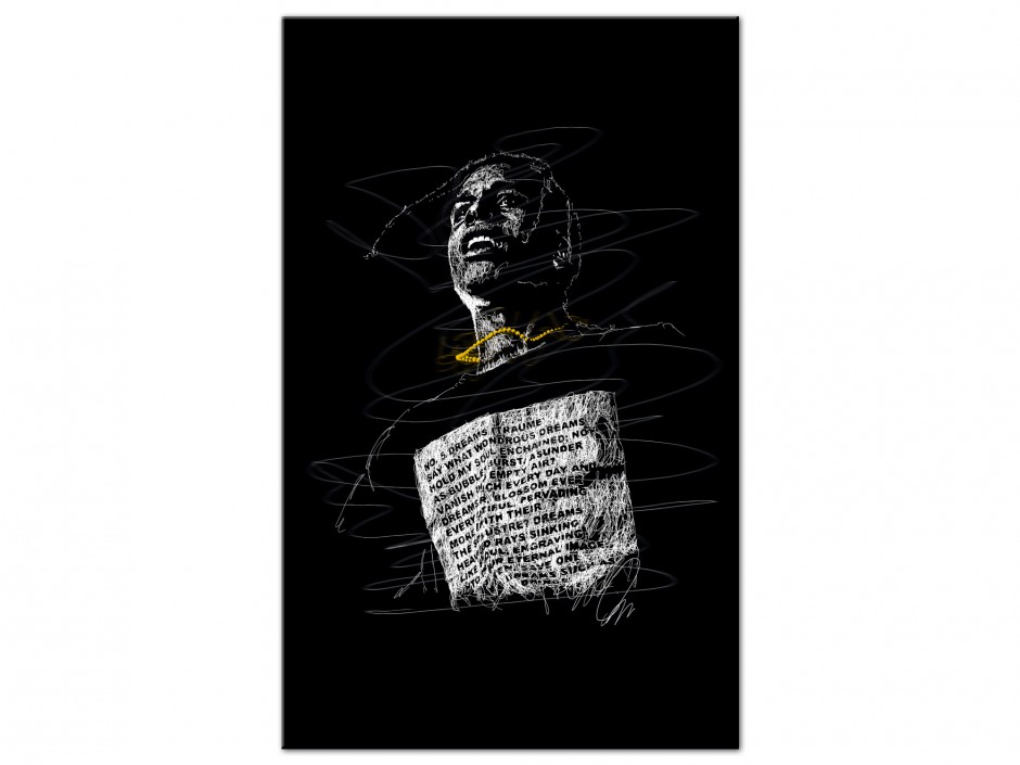 Tableau Aluminium Icône du micro