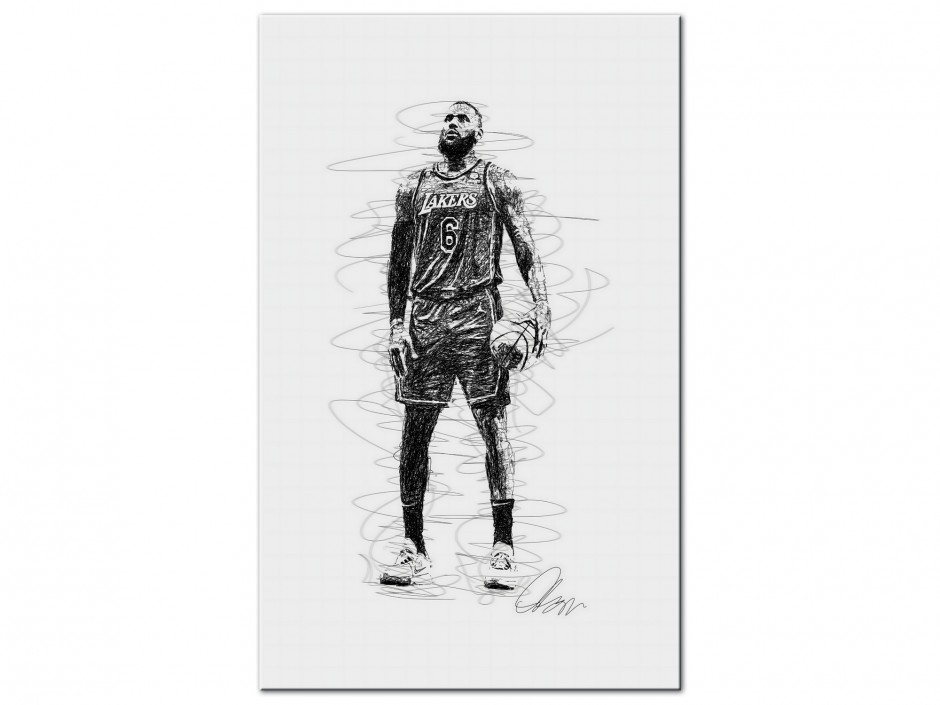 Tableau Aluminium Champion des Lakers