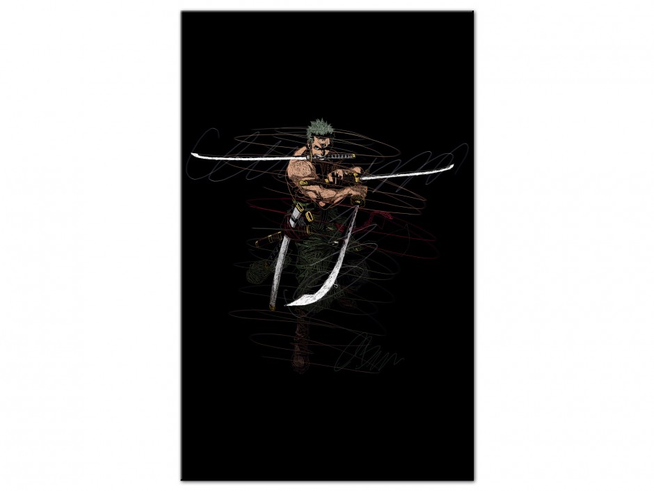Tableau Aluminium Sabreur héroïque