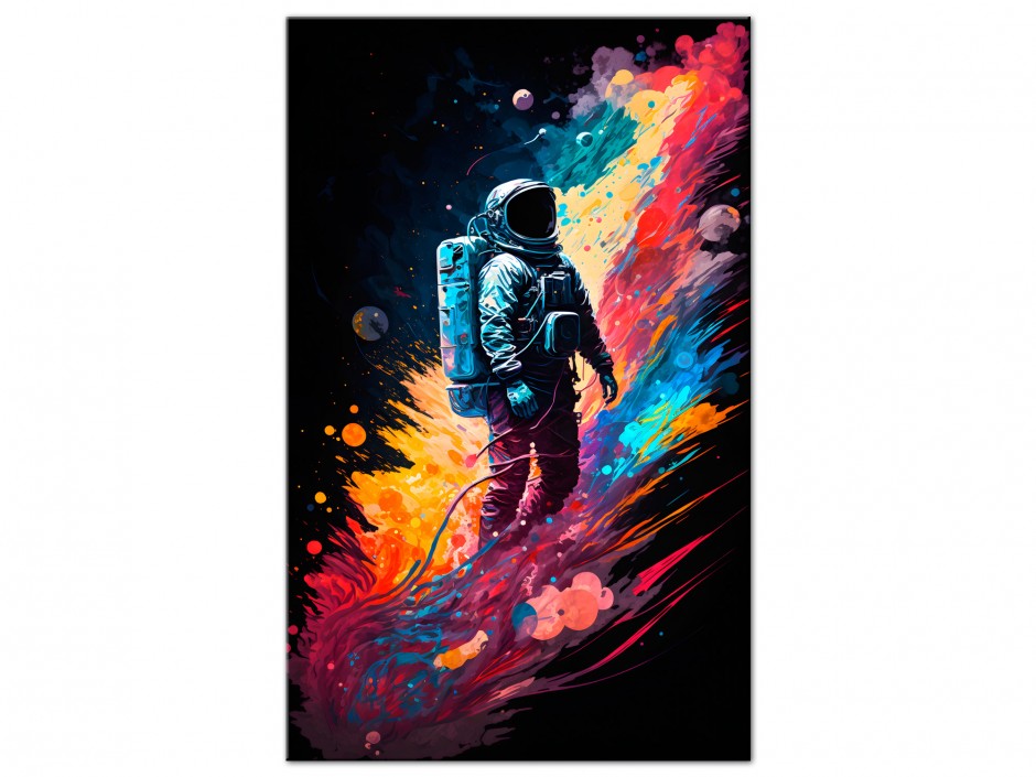 Tableau Aluminium Astronaute Étoilé